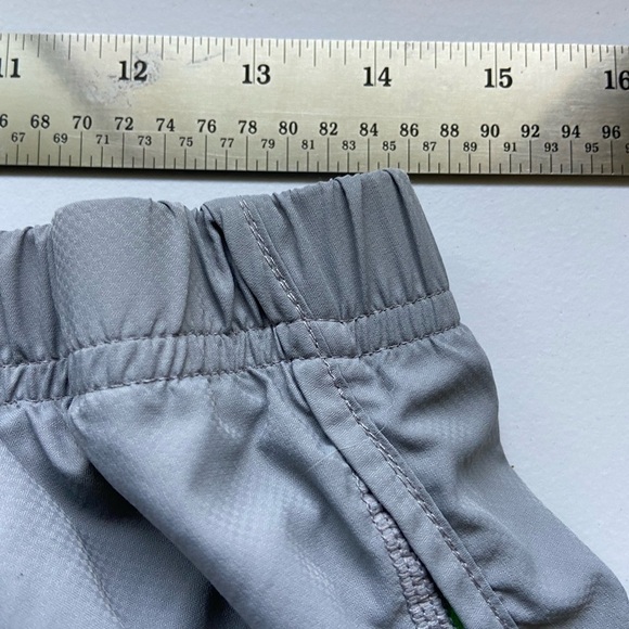 Patagonia Women’s Strider Running Shorts Lined Grey Green READ Snag - Picture 8 of 13